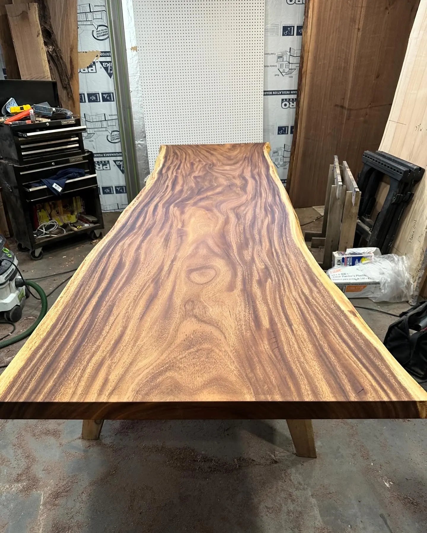 Acacia Monkey Pod Slab Table Top - Hopes Woodshop