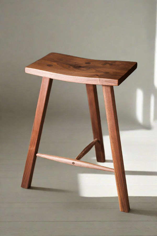 Walnut kitchen stool
