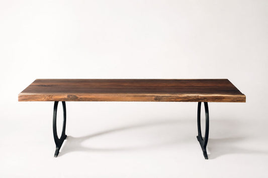 Modern Walnut Table - Live Edge Walnut