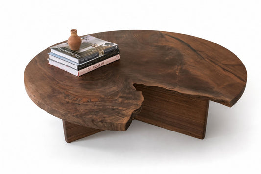 Round Walnut Coffee Table Hopes Woodshop