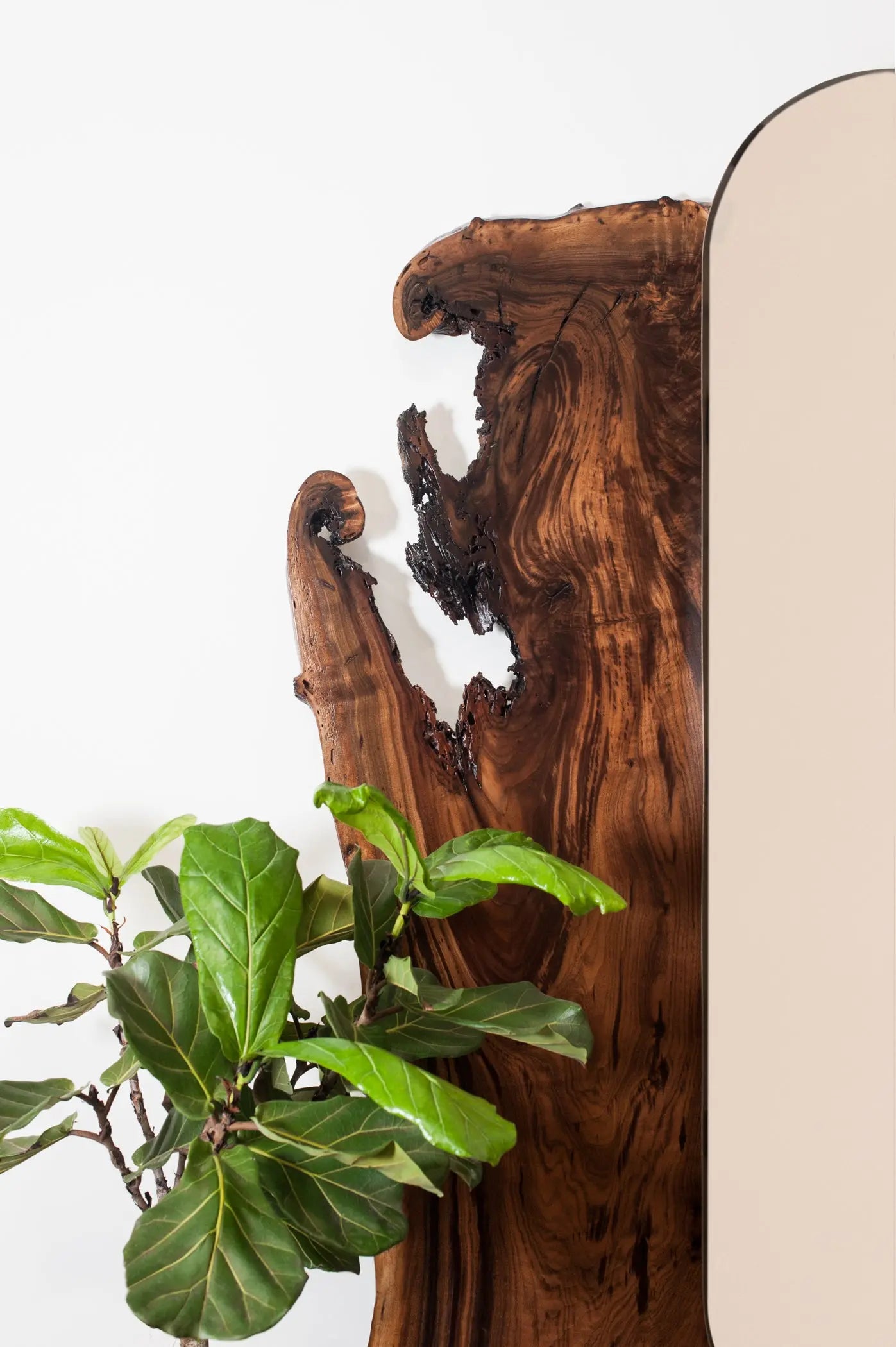Standing Mirror - Full Length Walnut Floor Mirror - Hopes Woodshop