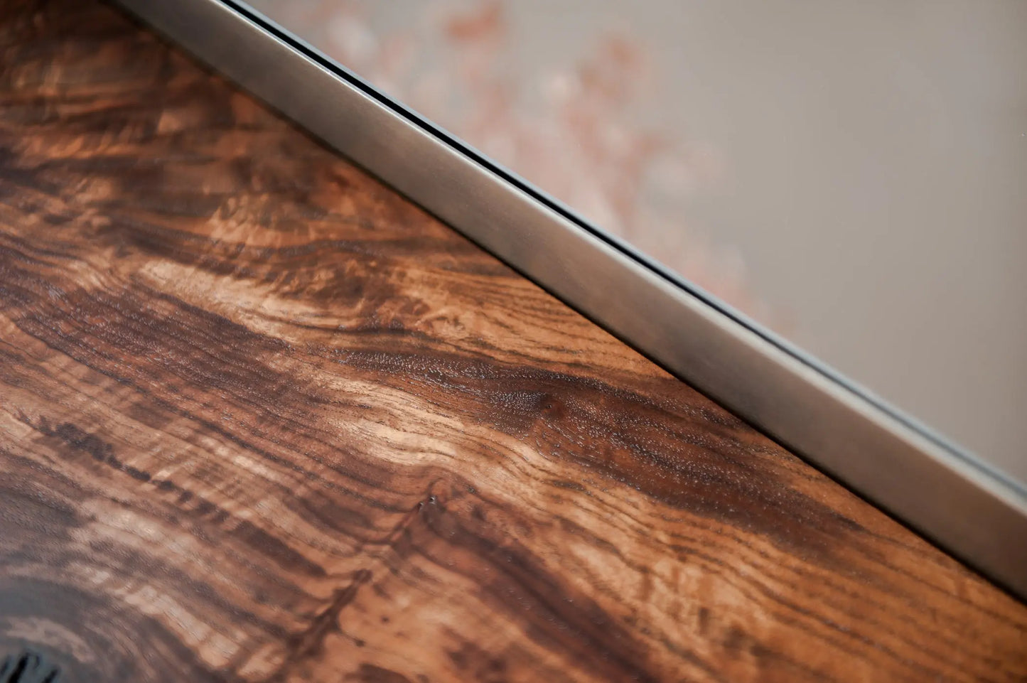 Standing Mirror - Full Length Walnut Floor Mirror - Hopes Woodshop