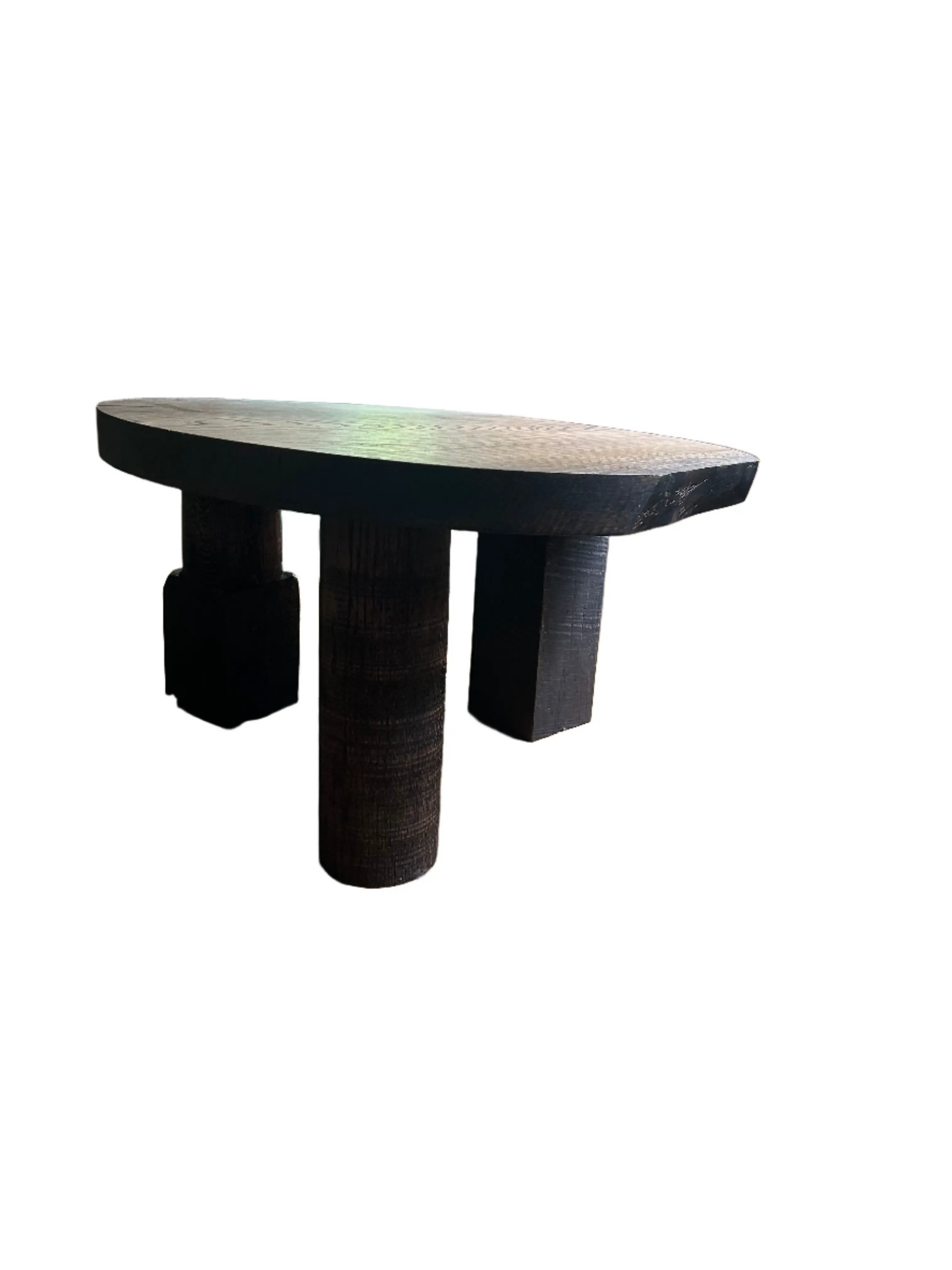 Unique dark wood reclaimed coffee table Hopes Woodshop