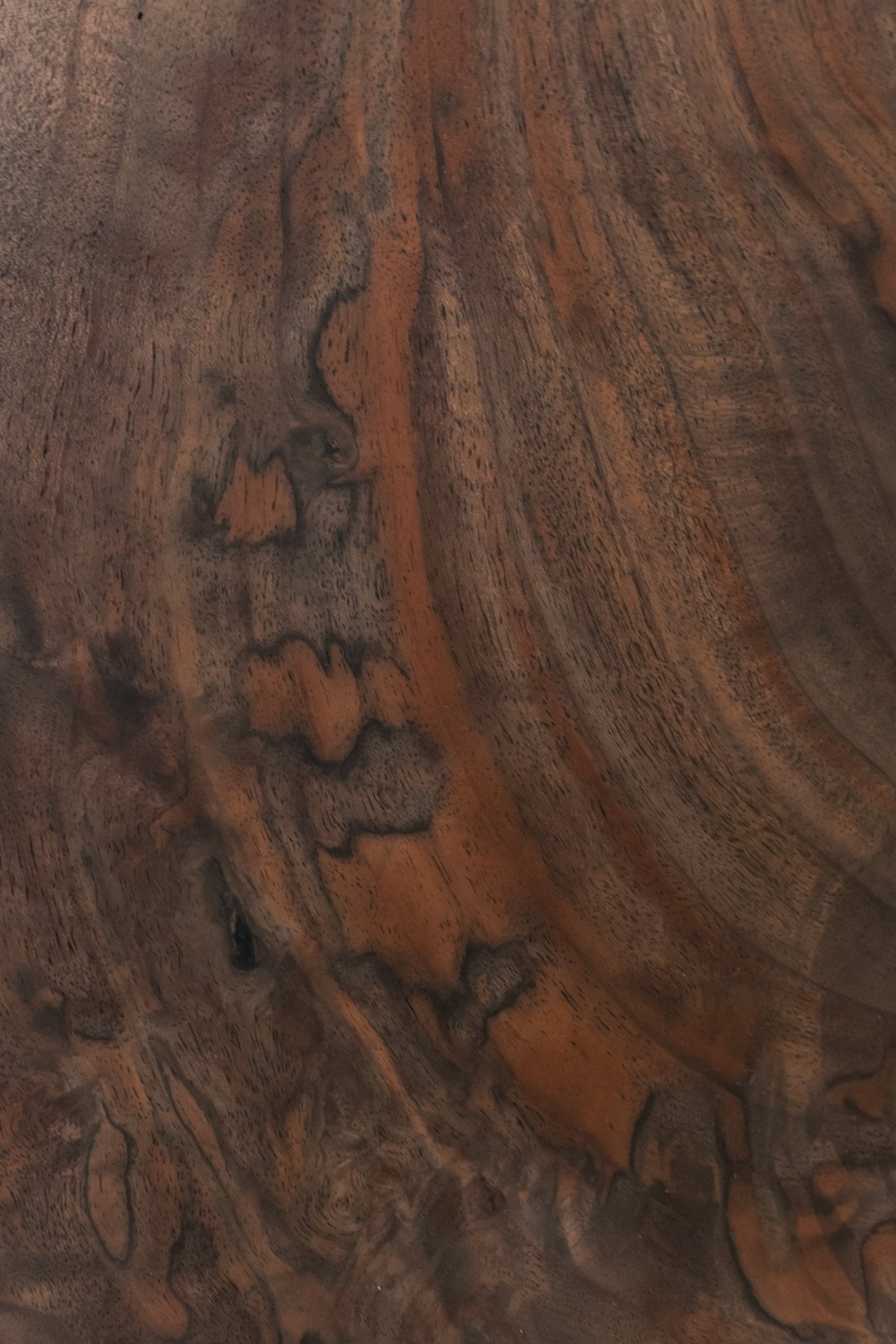 Round Walnut Coffee Table - Hopes Woodshop