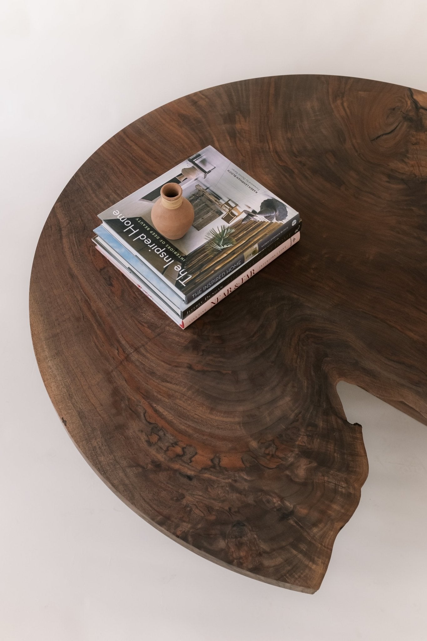 Round Walnut Coffee Table - Hopes Woodshop
