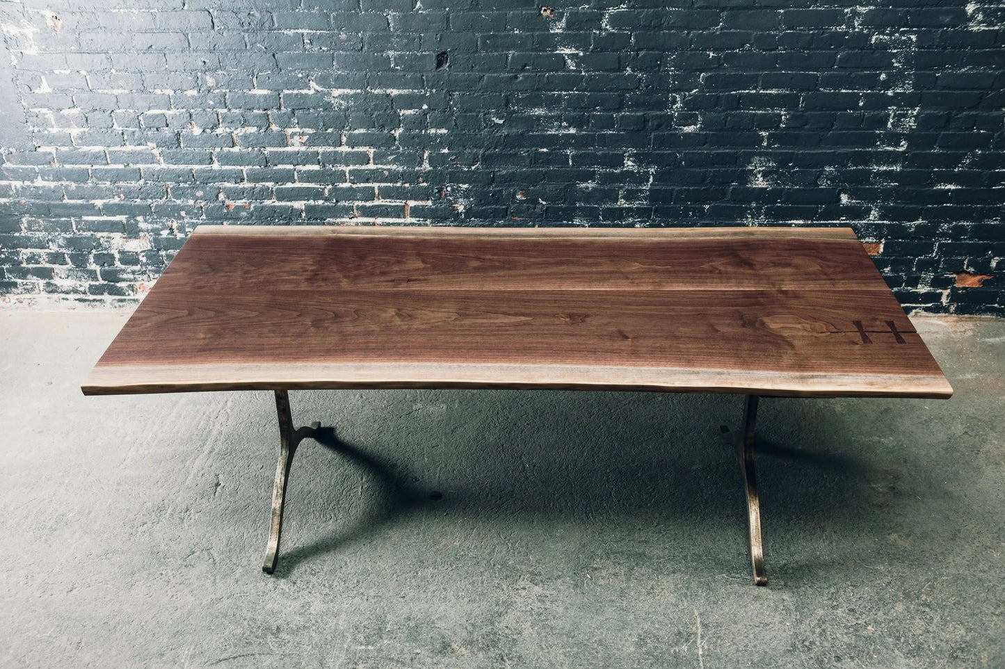 Wishbone Dining Table | Slab Wood Top - Hopes Woodshop